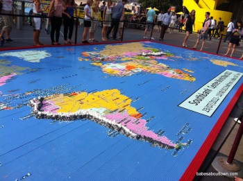 LEGO World Map at South Bank Centre LEGO World Map at South Bank London