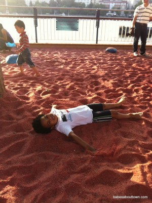 Rainbow Sandpit Urban Beach at Southbank Centre Urban Beach at South Bank London