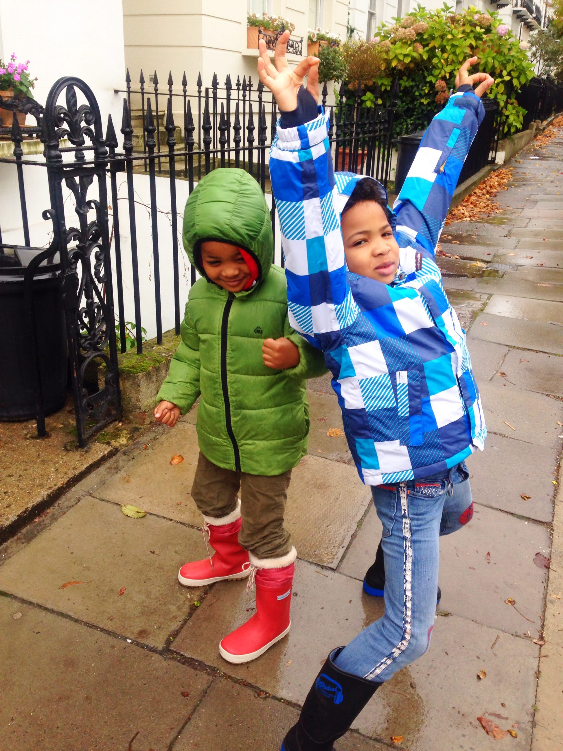 Muddy Puddles ski jacket and wellies - Babes About Town